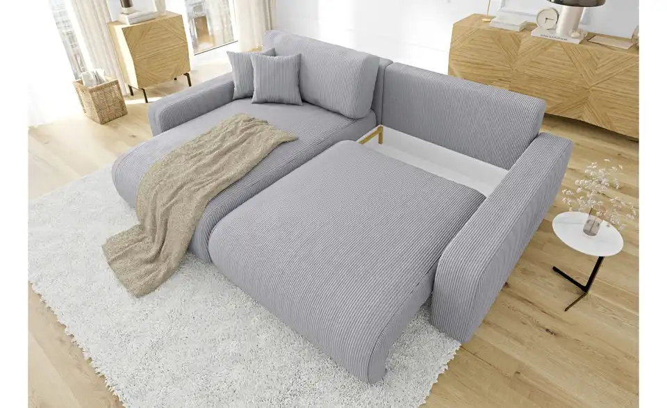 Ecksofa, in Wohnsituation