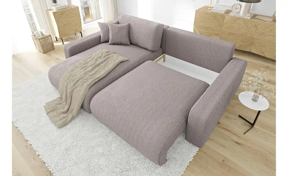 Ecksofa, in Wohnsituation