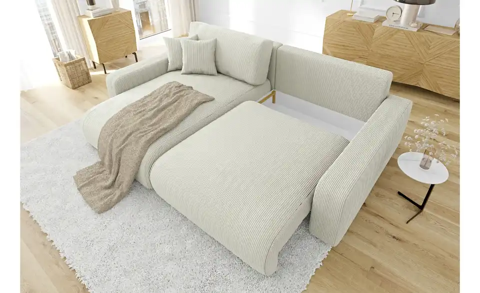 Ecksofa, in Wohnsituation