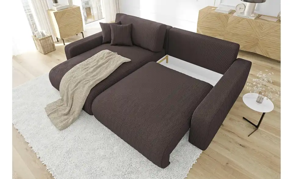 Ecksofa, in Wohnsituation