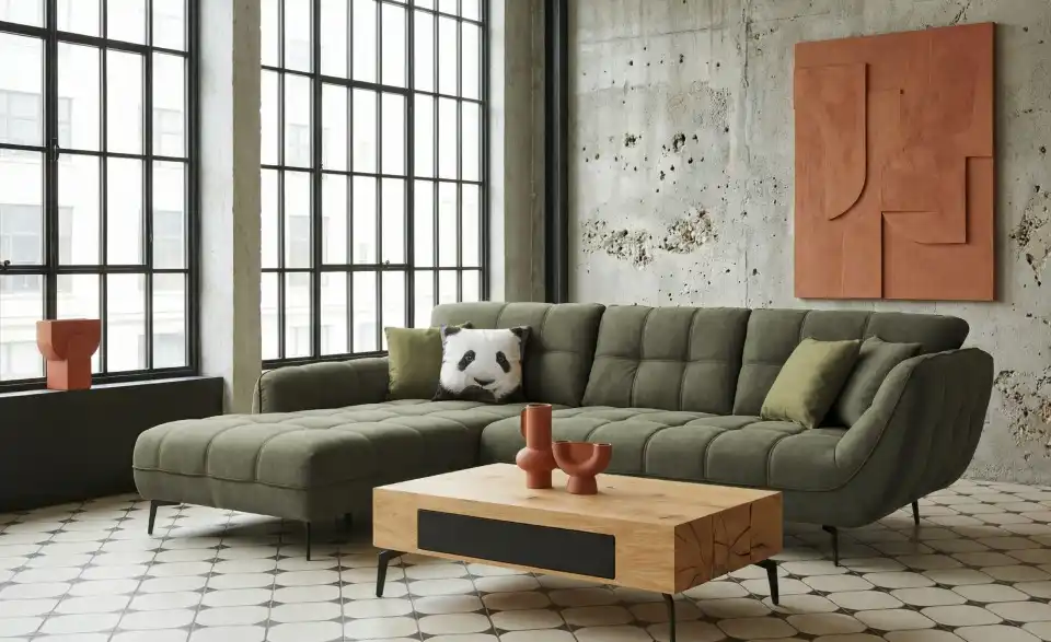 Ecksofa Lazlo, in Wohnsituation