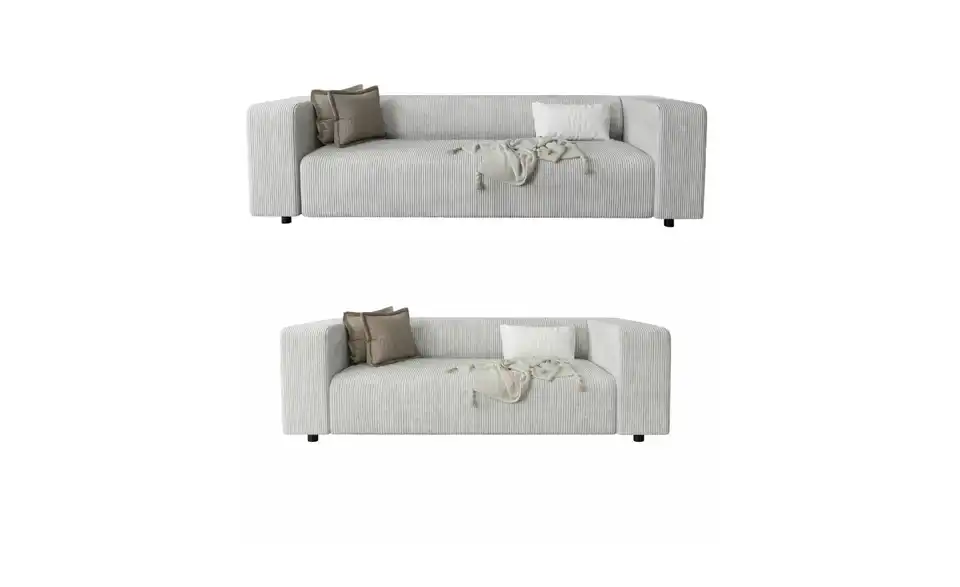 S-STYLE Polstergarnitur 3+2 Oskar, Frontansicht