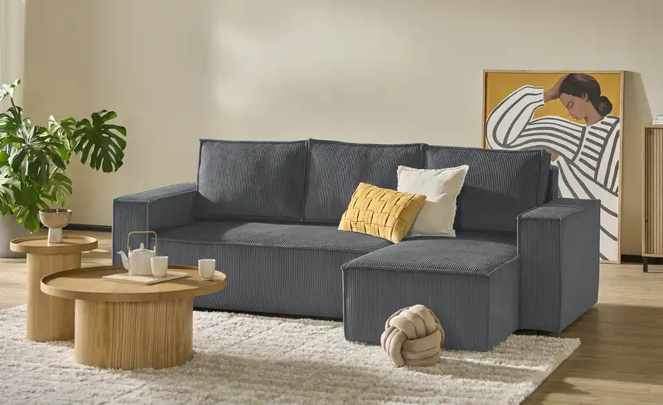 Ecksofa Xabia, in Wohnsituation