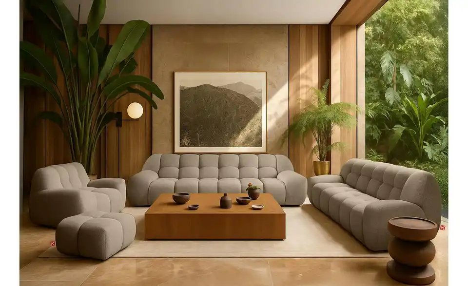 KONSIMO Polstermöbel 4er-Set, in Wohnsituation