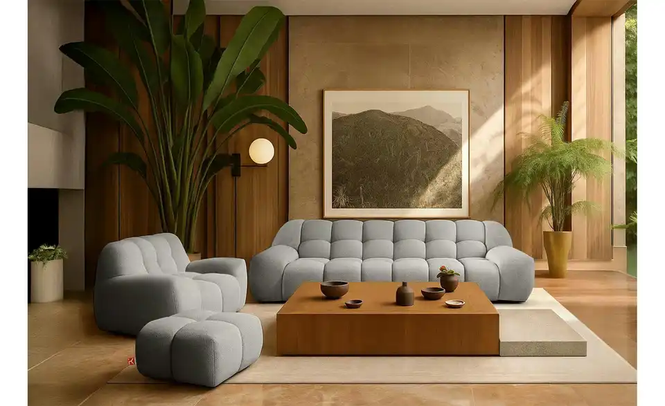 KONSIMO Polstermöbel 3er-Set, in Wohnsituation