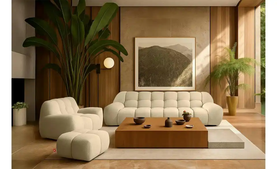 KONSIMO Polstermöbel 3er-Set, in Wohnsituation