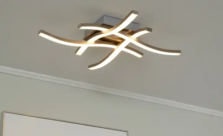 Reality Leuchten Route Lampada Da Soffitto A LED 3x5W - Nickel Satinato E Bianco - Luce Calda 3000K