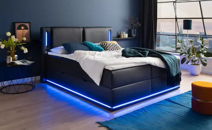 Boxspringbett mit Stauraum Lumino