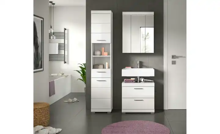 BadmöbelSet SCHLOONSEE, 3 teilig, bestehend aus Hochschrank