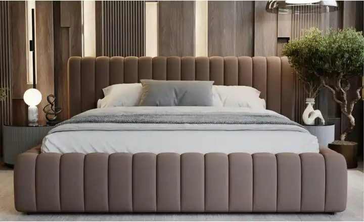 GrainGold Polsterbett mit Stauraum Bliss | 160x200 cm, Braun
