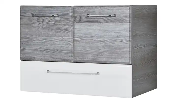 Waschtischunterschrank Friesach Graphit, Weiß