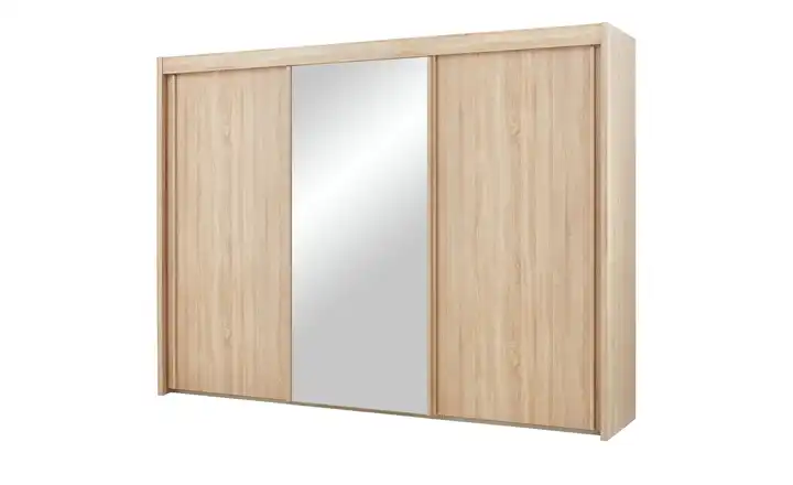 Schwebetürenschrank  Imperial 300 cm Eiche Sonoma (Nachbildung) mit Spiegel