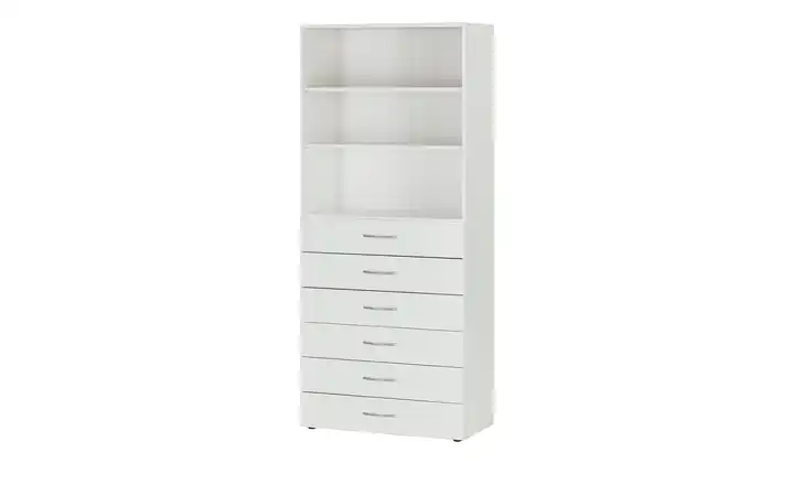 Regal Multischrank-System 80 cm Weiß