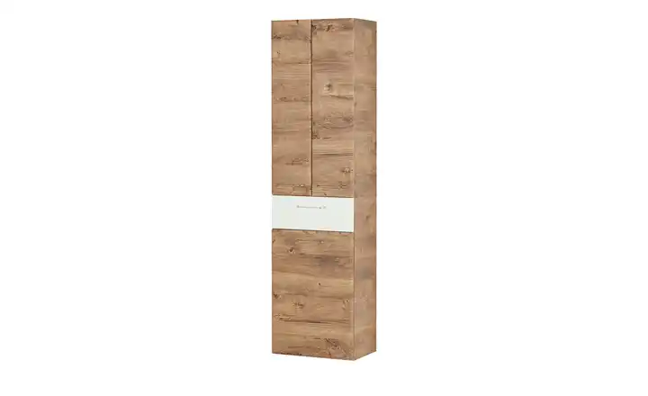 Bad-Hochschrank Friesach Eiche (Nachbildung), Weiß