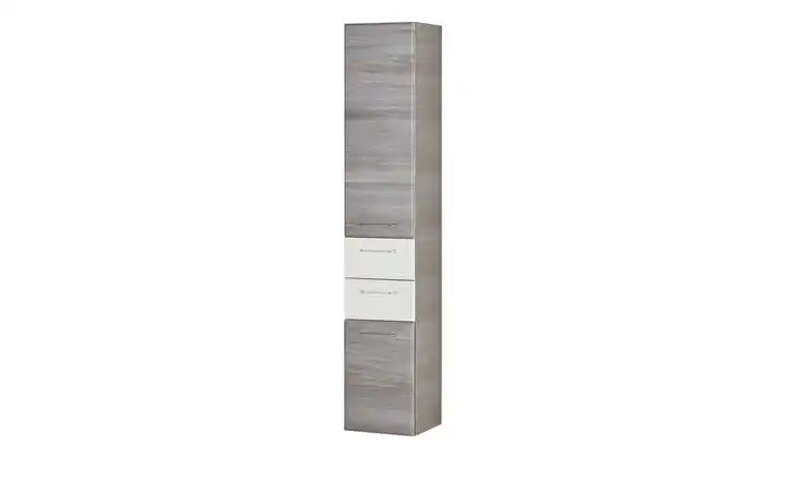 Bad-Hochschrank Friesach Graphit, Weiß