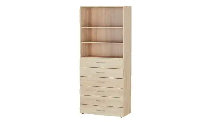 Regal Multischrank-System 80 cm Eiche sägerau (Nachbildung)