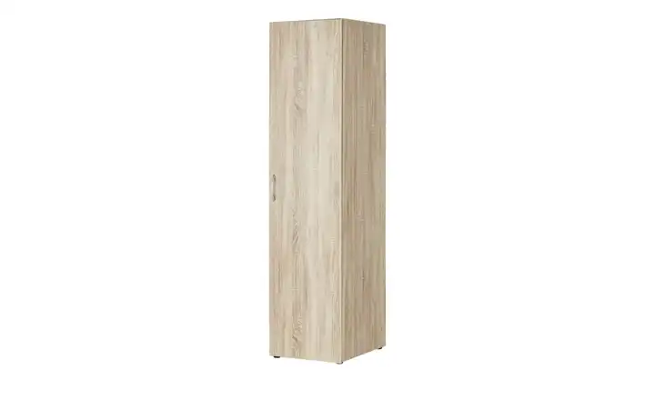 Schrank, 1-türig Multischrank-System Eiche sägerau (Nachbildung) 45 cm