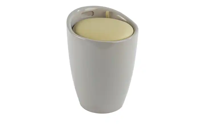 Badhocker - Wäschesammler "Candy" Taupe, Ocker