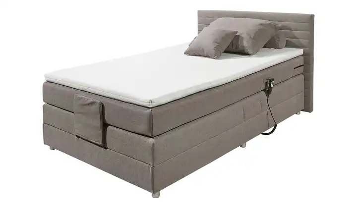 Boxspring-Motorbett Carmen Grau 100 cm