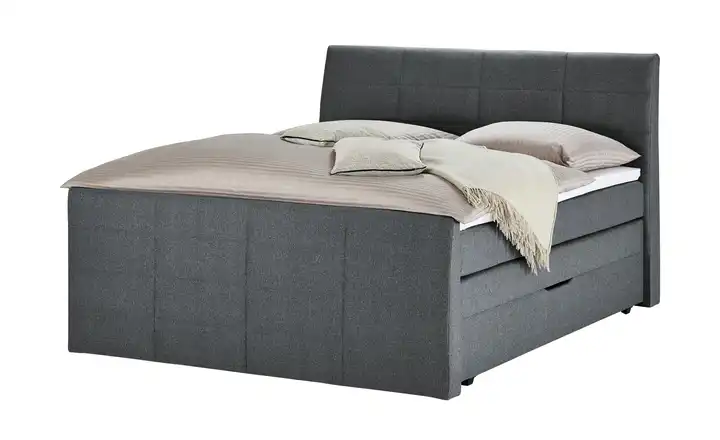 Boxspringbett Bonny Anthrazit H2 & H3 180 cm