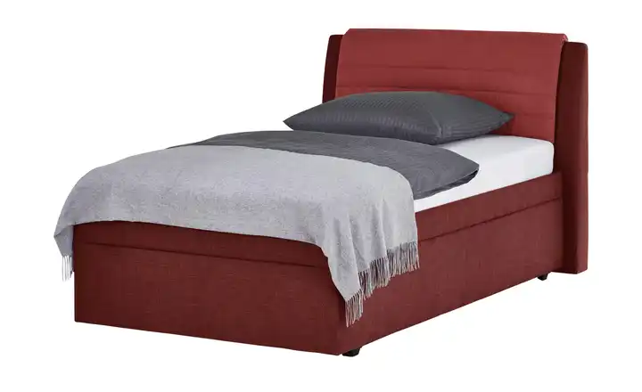 Polsterbett York Rot 120 cm