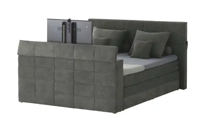 Boxspringbett Denver 6 Dunkelgrau