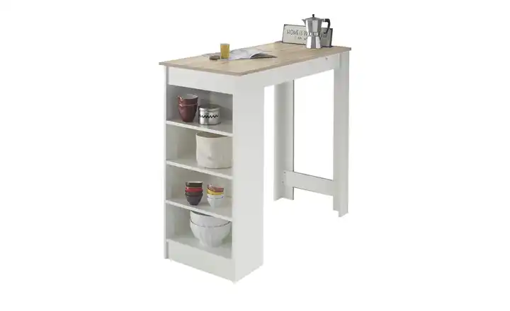 Bartisch Mojito Eiche Sonoma (Nachbildung), Weiß
