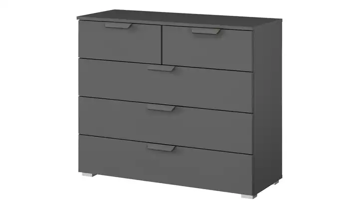 Kommode Aditio 93 cm 81 cm Grau, Anthrazit