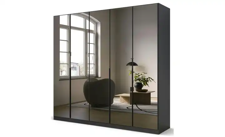 Drehtürenschrank Skyla Grau 226 cm