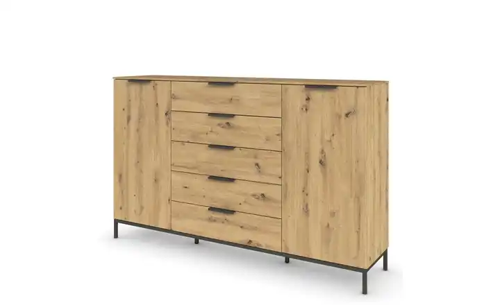 Highboard Flipp Eiche Artisan (Nachbildung) Eiche Artisan (Nachbildung) Front: Dekor, Oberboden: Dekor 180 cm Graphit