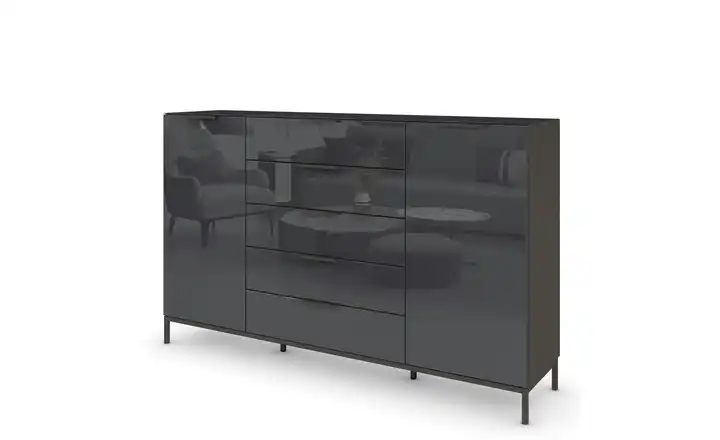 Highboard Flipp Graphit 180 cm Basaltgrau, Graphit