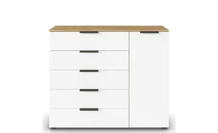 Sideboard Flipp Weiß, Eiche Artisan (Nachbildung) Weiß, Eiche Artisan (Nachbildung) Front: Dekor, Oberboden: Dekor Graphit