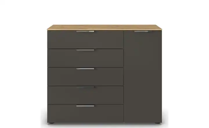 Sideboard Flipp Graphit, Eiche Artisan (Nachbildung) Graphit, Eiche Artisan (Nachbildung) Front: Dekor, Oberboden: Dekor verchromt