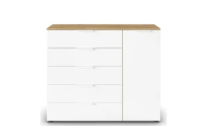 Sideboard Flipp Weiß, Eiche Artisan (Nachbildung) Weiß, Eiche Artisan (Nachbildung) Front: Dekor, Oberboden: Dekor Weiß