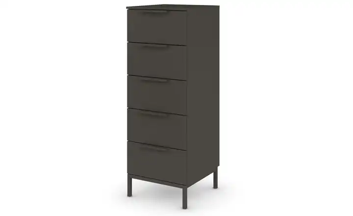 Kommode Flipp Graphit Front: Dekor, Oberboden: Dekor 40 cm Graphit