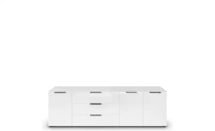 Sideboard Flipp verchromt Weiß