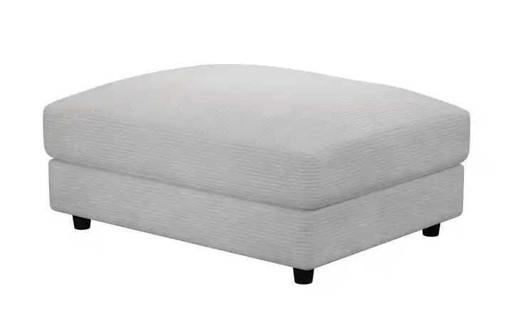 Element Branna Hellgrau Cordstoff Hocker