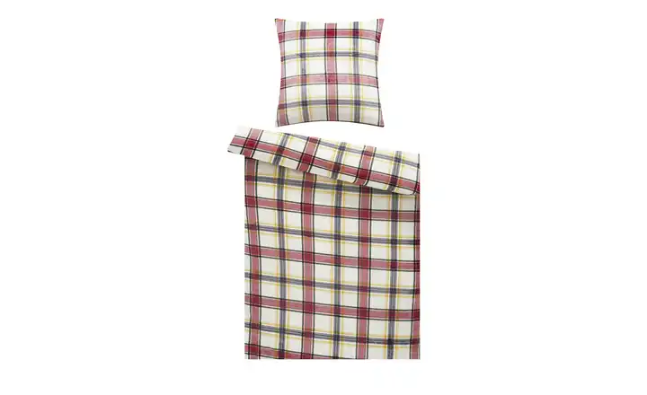 levelone Flanell-Fleece Bettwäsche  Cozy Check