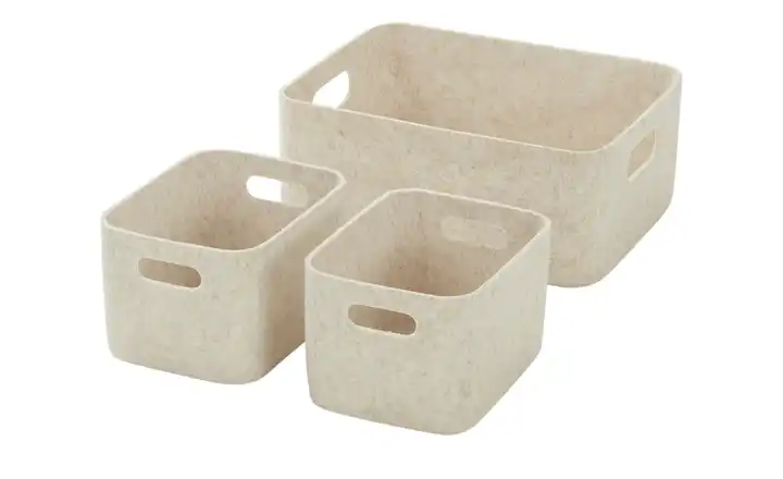  Filzkörbe, 3er Set  