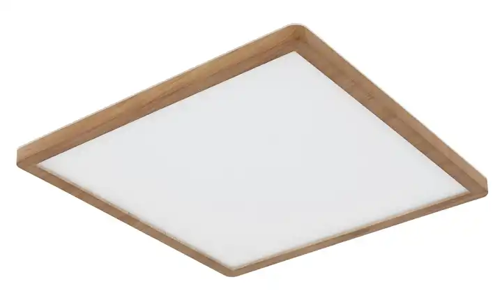 Globo Lighting Deckenleuchte Quadratisch 42 cm 42 cm Weiß, holzfarben