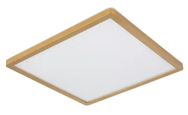 Globo Lighting Deckenleuchte Quadratisch 42 cm 42 cm Weiß, messingfarben