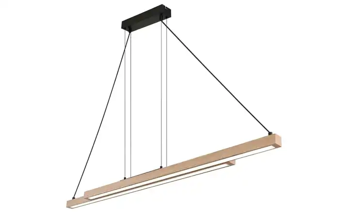 Globo Lighting Pendelleuchte Weiß, holzfarben
