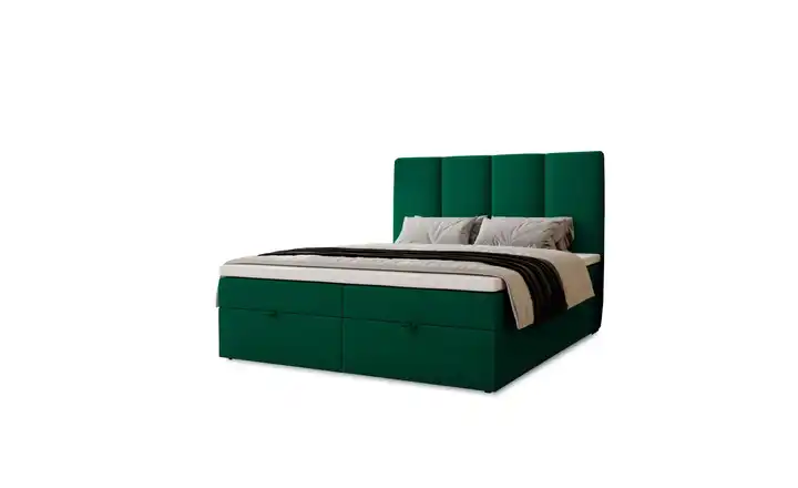 Boxbett  Malmo 208 cm 200x200 cm Grün
