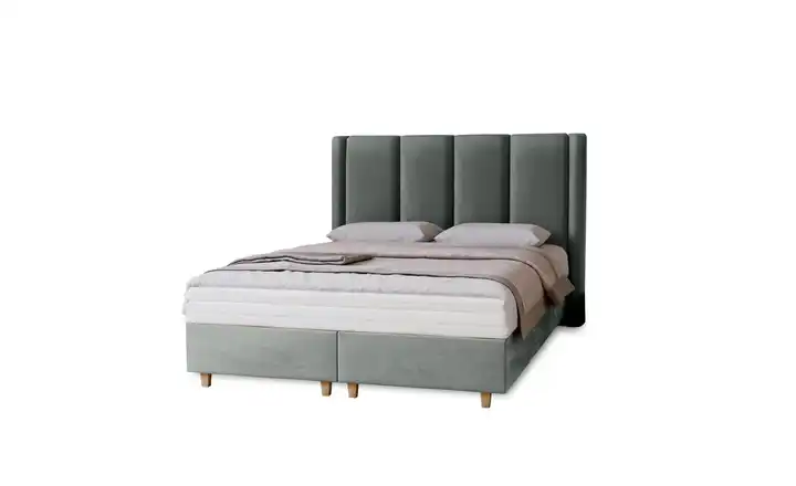 Polsterbett Bella 200x200 cm Grau