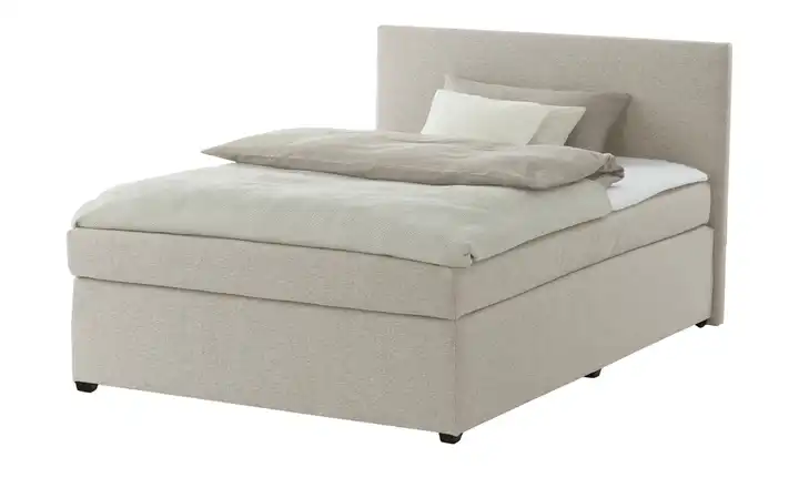 Boxspringbett Carlo Beige 140 cm H3