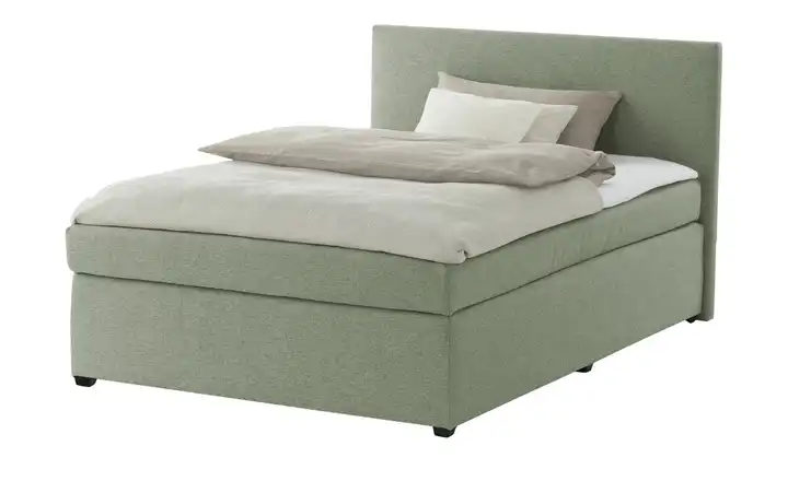 Boxspringbett Carlo Grün 140 cm H3