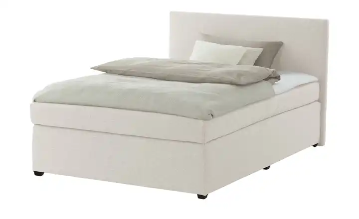 Boxspringbett Carlo Creme 120 cm H3