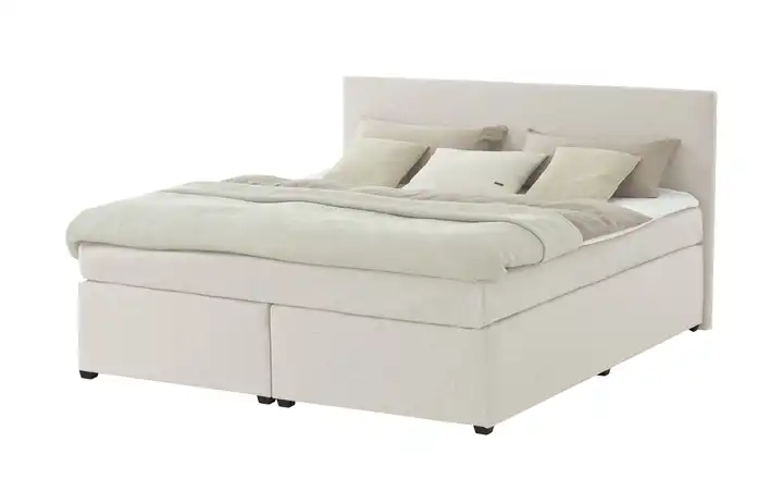 Boxspringbett Carlo Creme 160 cm H3