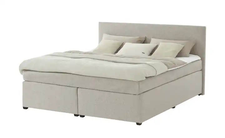 Boxspringbett Carlo Beige 160 cm H3