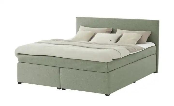 Boxspringbett Carlo Grün 160 cm H3